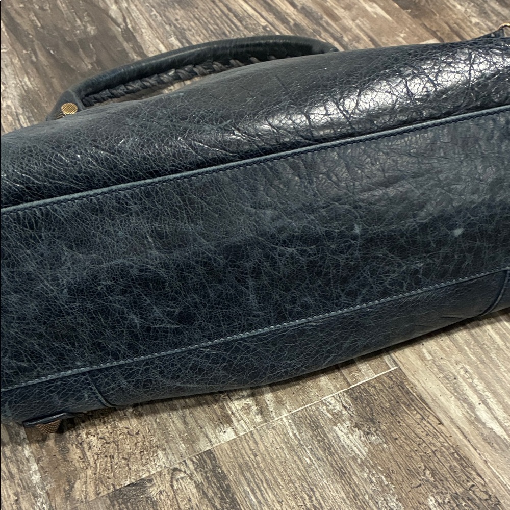 Balenciaga Dark Knight Lambskin Leather Giant 21 Rose Gold Motorcycle City Bag - Picture 9 of 15